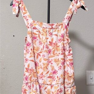 Hippie Rose Pink & Orange Floral Top